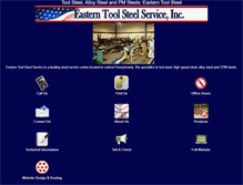 Tablet Screenshot of easterntoolsteel.com